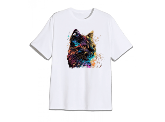 Cat Art Color Magic PNG