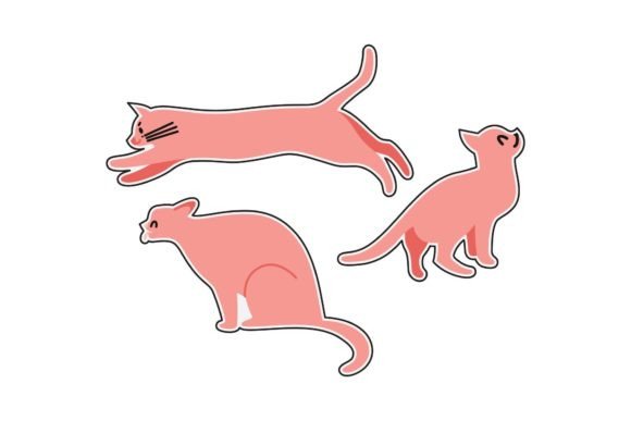 Cat Sticker Colorful