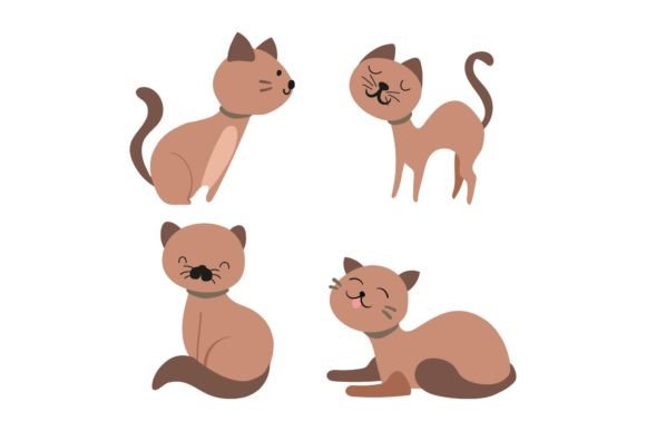 Cat Sticker Kitten Embroidery Design