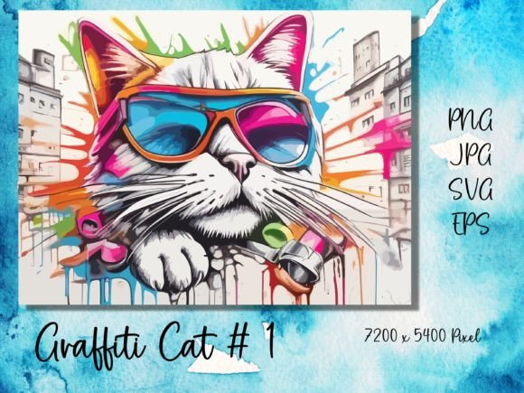 Graffiti Sunglass Cat 1