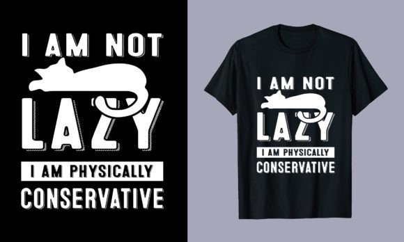Lazy Cat T Shirt Design