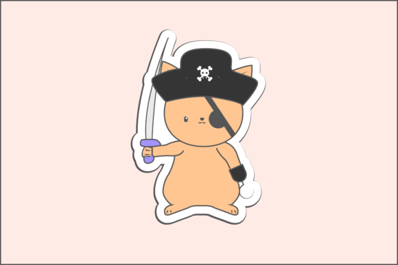 Pirates Cat Sticker Icon